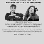 Skambės F. Couperin, J. Barrière, R. Schumann, F. Poulenc, I. Stravinsky, E. Bloch, A. Piazzolla opusų aranžuotės violončelei ir akordeonui. (1)